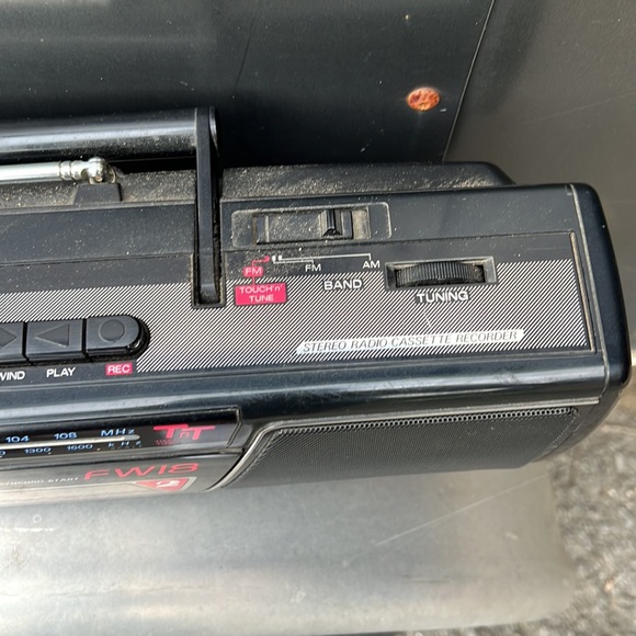 Cassette tape player and much more. Panasonic. Black. Throwback to 80’s and 90s - Picture 3 of 7